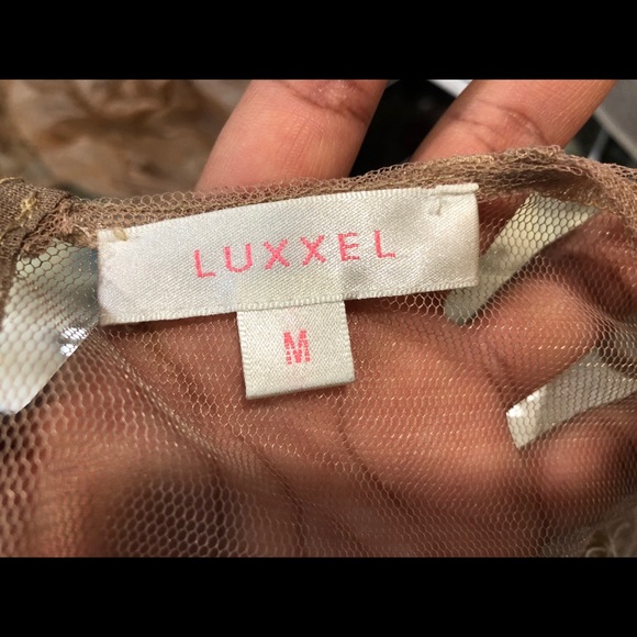 Lace Dress Nude White Cocktail Mini Dress Sz M EUC - Picture 8 of 9